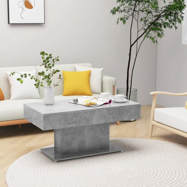 vidaXL Soffbord betonggrå 96x50x45 cm konstruerat trä - Soffbord