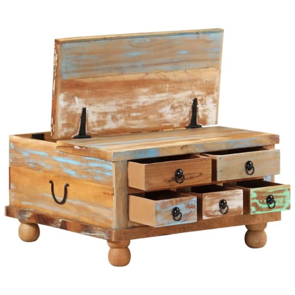 vidaXL sofabord 70x70x38 cm genbrugstræ - Sofaborde