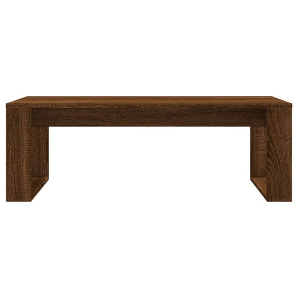 vidaXL Soffbord brun ek 102x50x35 cm konstruerat trä - Soffbord