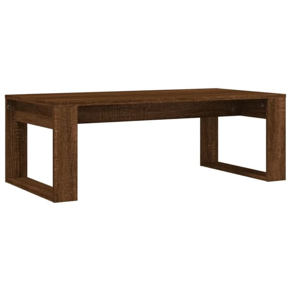 vidaXL Soffbord brun ek 102x50x35 cm konstruerat trä - Soffbord