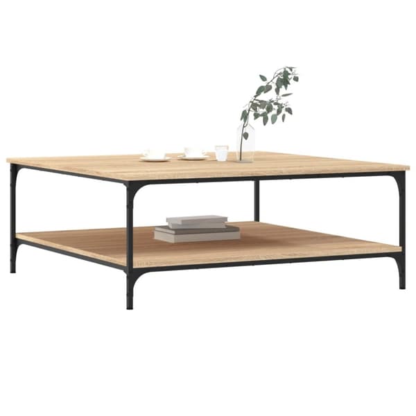 vidaXL Sohvapöytä Sonoma-tammi 100x100x40 cm tekninen puu -  Kahvipöydät
