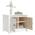Miniatyrbillede 6 af 11: vidaXL sofabord 71x49x55 cm massivt fyrretræ hvid -  Sofaborde
