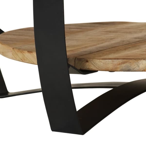 vidaXL Soffbord massivt grovt mangoträ 65x32 cm -  Soffbord