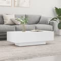 Miniatyrbillede 2 af 10: vidaXL sofabord 100x49,5x31 cm konstrueret træ hvid -  Sofaborde