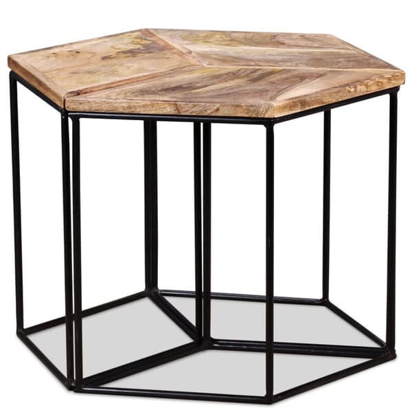 vidaXL sofabord 56x48x40 cm massivt mangotræ - Sofaborde