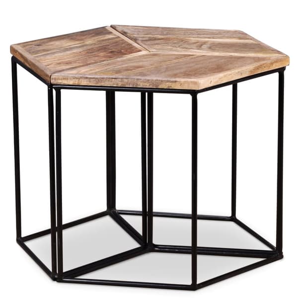 vidaXL sofabord 56x48x40 cm massivt mangotræ - Sofaborde