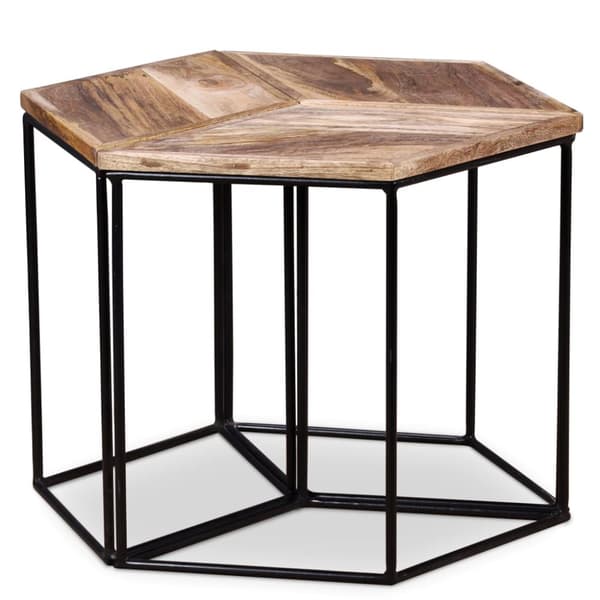 vidaXL sofabord 56x48x40 cm massivt mangotræ - Sofaborde