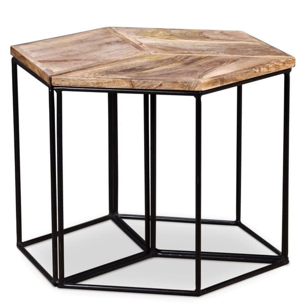 vidaXL sofabord 56x48x40 cm massivt mangotræ - Sofaborde