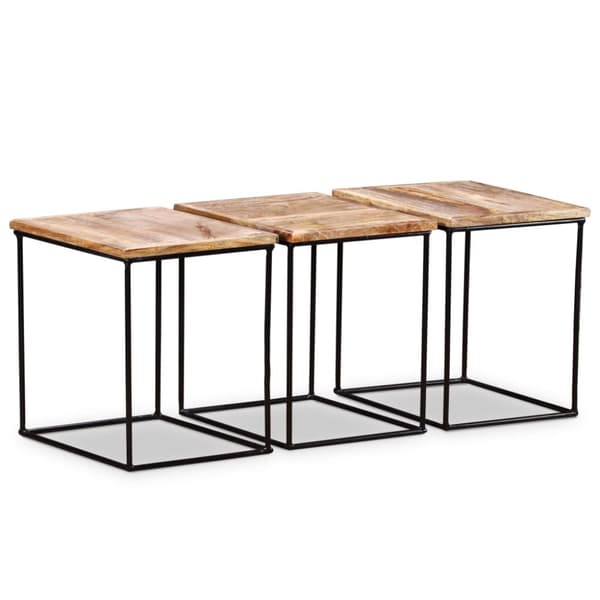 vidaXL sofabord 56x48x40 cm massivt mangotræ - Sofaborde