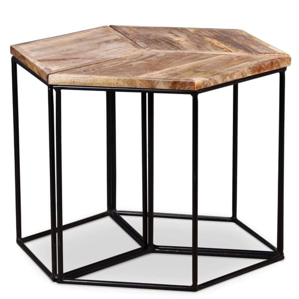 vidaXL sofabord 56x48x40 cm massivt mangotræ - Sofaborde