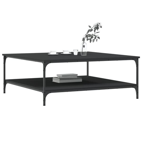vidaXL sofabord 100x100x40 cm konstrueret træ sort - Sofaborde