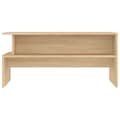 Miniatyrbillede 5 af 10: vidaXL sofabord 90x55x42,5 cm konstrueret træ sonoma-eg -  Sofaborde