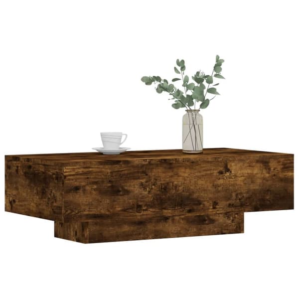 vidaXL Soffbord rökfärgad ek 100x49,5x31 cm konstruerat trä -  Soffbord