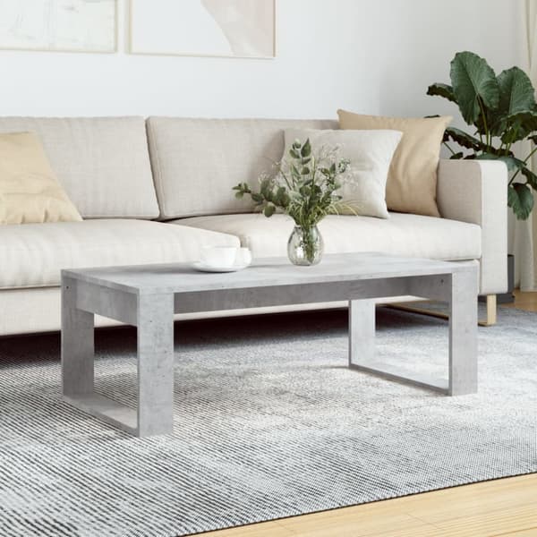vidaXL sofabord 102x50x35 cm konstrueret træ betongrå -  Sofaborde