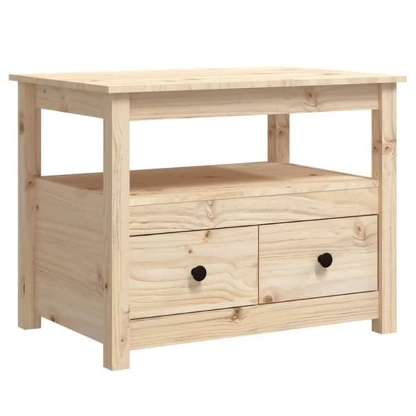 vidaXL Soffbord 71x49x55 cm massiv furu -  Soffbord