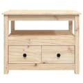 Miniatyrbild 8 av 11: vidaXL Soffbord 71x49x55 cm massiv furu -  Soffbord