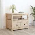 Miniatyrbild 2 av 11: vidaXL Soffbord 71x49x55 cm massiv furu -  Soffbord