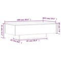 Miniatyrbillede 10 af 10: vidaXL sofabord 100x49,5x31 cm konstrueret træ sort -  Sofaborde