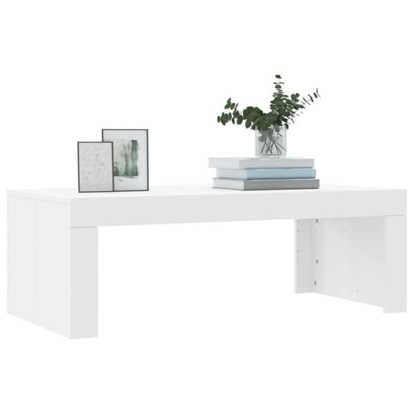 vidaXL Soffbord vit 102x50x36 cm konstruerat trä - Soffbord