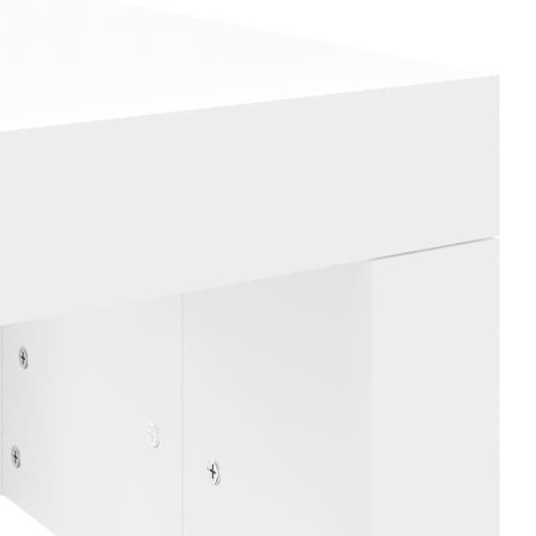 vidaXL Soffbord vit 102x50x36 cm konstruerat trä - Soffbord