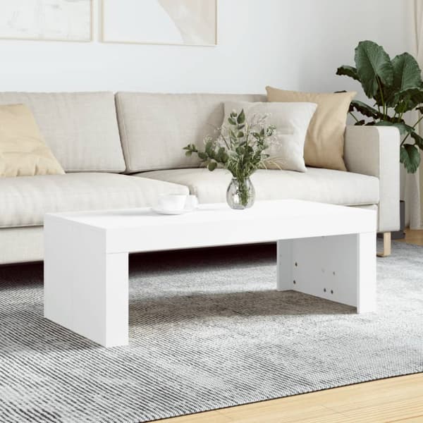 vidaXL Soffbord vit 102x50x36 cm konstruerat trä -  Soffbord