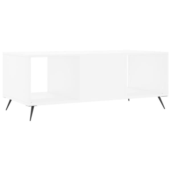 vidaXL sofabord 102x50x40 cm konstrueret træ hvid -  Sofaborde