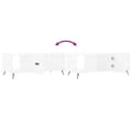 Miniatyrbillede 10 af 11: vidaXL sofabord 102x50x40 cm konstrueret træ hvid -  Sofaborde