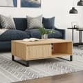 Miniatyrbillede 2 af 11: vidaXL sofabord 90x60x35 cm konstrueret træ sonoma-eg -  Sofaborde