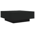 Miniatyrbillede 3 af 11: vidaXL sofabord 80x80x31 cm spånplade sort -  Sofaborde