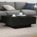 Miniatyrbillede 1 af 11: vidaXL sofabord 80x80x31 cm spånplade sort -  Sofaborde