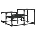 Miniatyrbillede 3 af 10: vidaXL sofabord 68x68x40 cm konstrueret træ sort -  Sofaborde