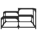 Miniatyrbillede 5 af 10: vidaXL sofabord 68x68x40 cm konstrueret træ sort -  Sofaborde