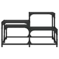 Miniatyrbillede 6 af 10: vidaXL sofabord 68x68x40 cm konstrueret træ sort -  Sofaborde