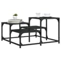 Miniatyrbillede 1 af 10: vidaXL sofabord 68x68x40 cm konstrueret træ sort -  Sofaborde