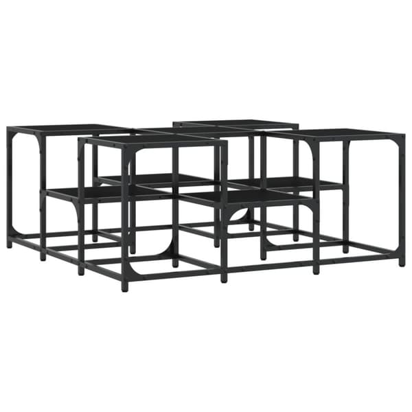 vidaXL Soffbord svart 91x91x40 cm konstruerat trä - Soffbord