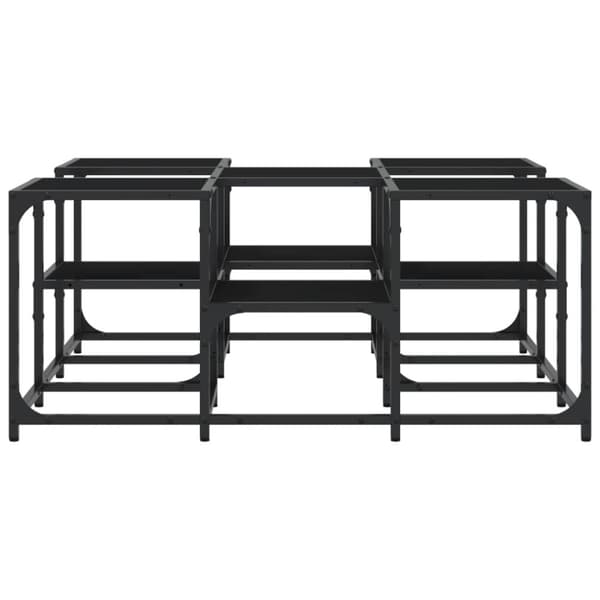 vidaXL Soffbord svart 91x91x40 cm konstruerat trä - Soffbord