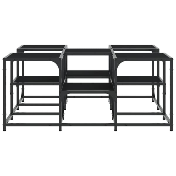 vidaXL Soffbord svart 91x91x40 cm konstruerat trä - Soffbord