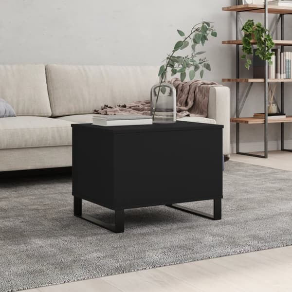 vidaXL sofabord 60x44,5x45 cm konstrueret træ sort -  Sofaborde