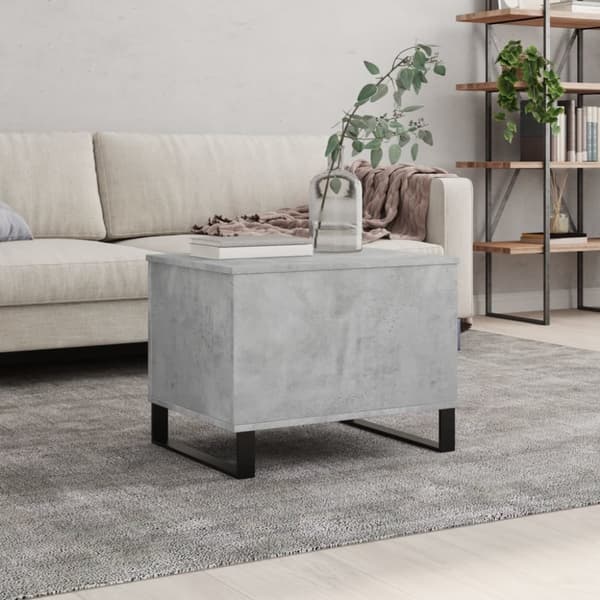 vidaXL sofabord 60x44,5x45 cm konstrueret træ betongrå -  Sofaborde