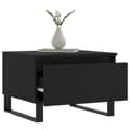 Miniatyrbillede 5 af 11: vidaXL sofabord 50x46x35 cm konstrueret træ sort -  Sofaborde