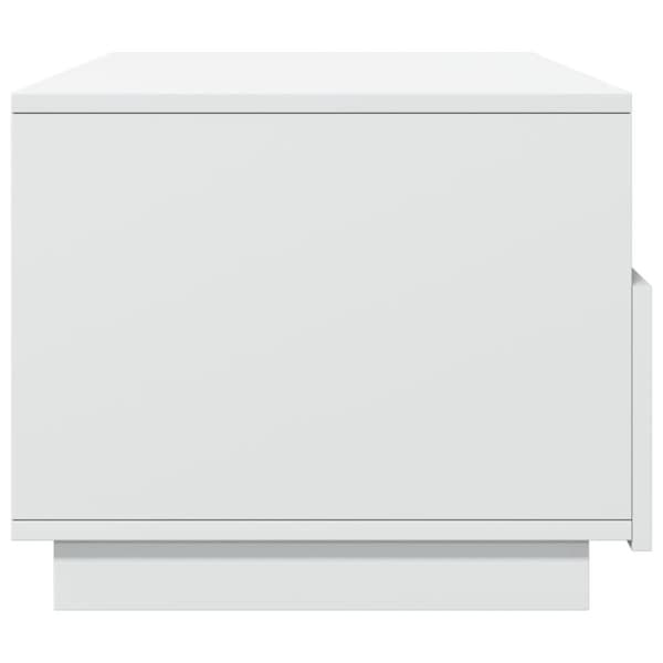 vidaXL Sohvapöytä LED-valoilla valkoinen 90x49x40 cm - Kahvipöydät