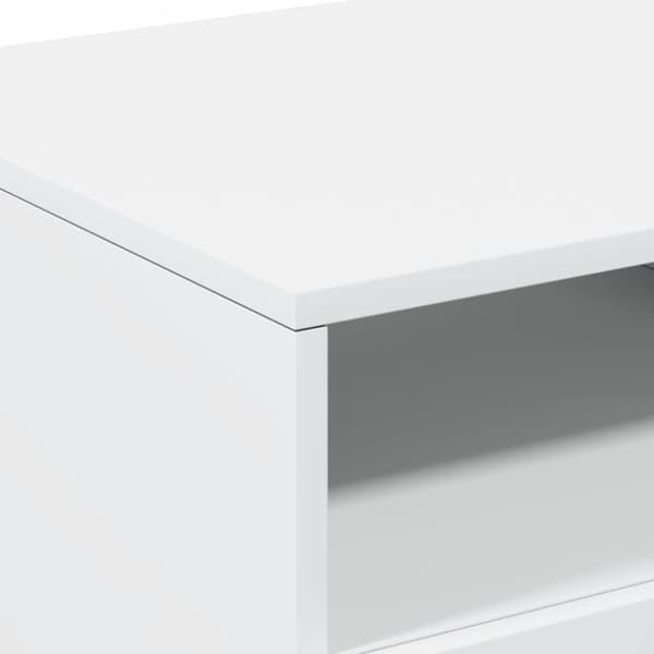 vidaXL Sohvapöytä LED-valoilla valkoinen 90x49x40 cm - Kahvipöydät