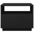 Miniatyrbillede 8 af 11: vidaXL sofabord med LED-lys 50x49x40 cm sort -  Sofaborde