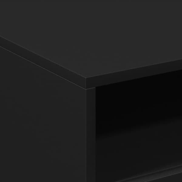 vidaXL sofabord med LED-lys 50x49x40 cm sort -  Sofaborde