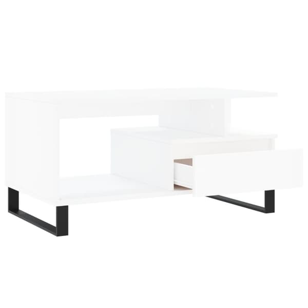 vidaXL Sohvapöytä valkoinen 90x49x45 cm tekninen puu -  Kahvipöydät
