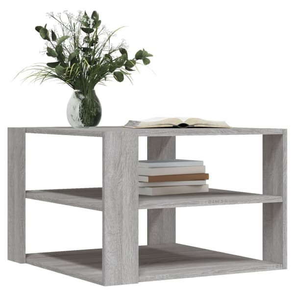 vidaXL sofabord 59,5x59,5x40 cm konstrueret træ grå sonoma-eg -  Sofaborde