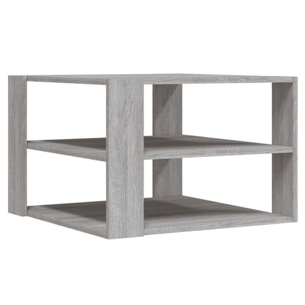 vidaXL sofabord 59,5x59,5x40 cm konstrueret træ grå sonoma-eg -  Sofaborde