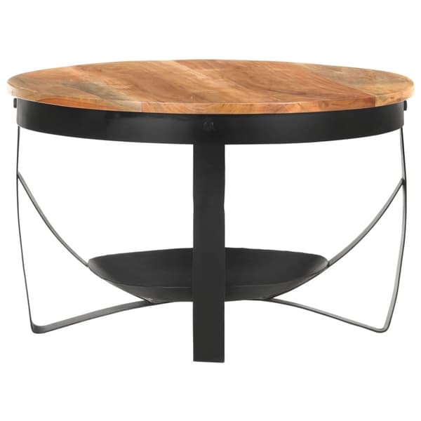 vidaXL sofabord Ø68x43 cm massivt akacietræ - Sofaborde