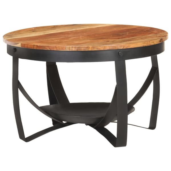 vidaXL sofabord Ø68x43 cm massivt akacietræ - Sofaborde