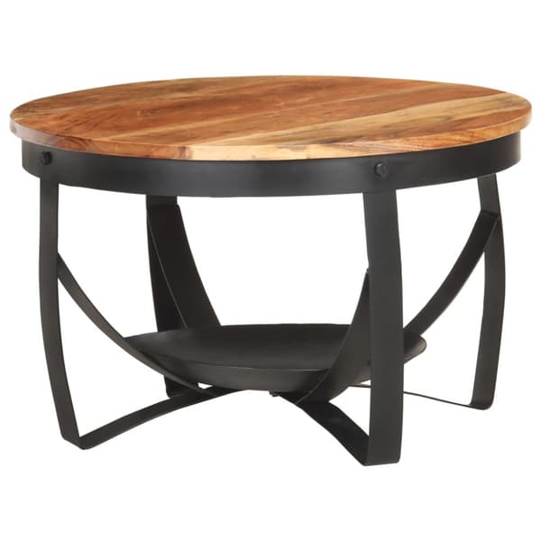 vidaXL sofabord Ø68x43 cm massivt akacietræ - Sofaborde